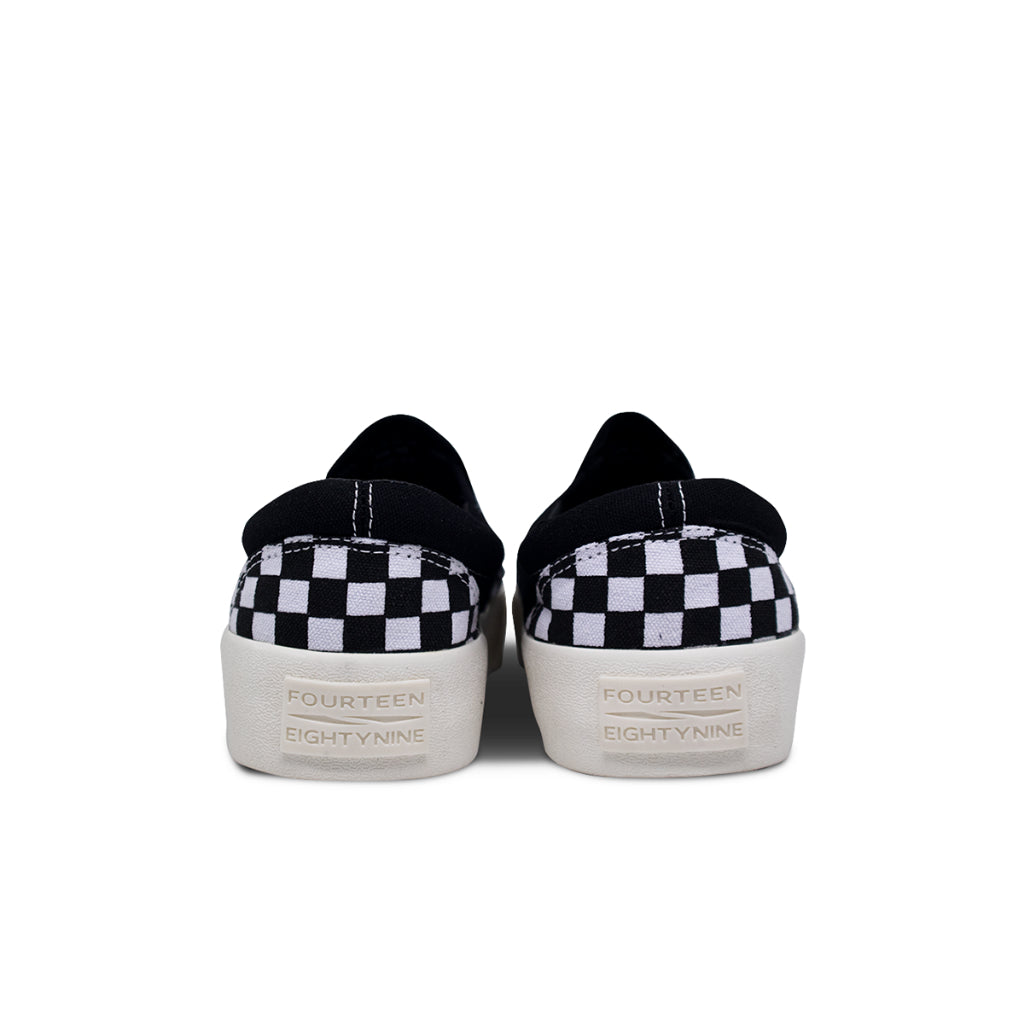 Slip On Checkerboard White
