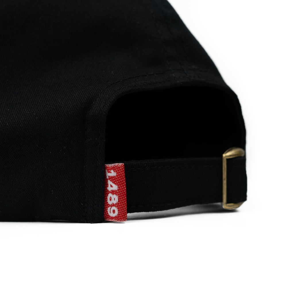 Baseball Caps 6 Panel Logo Black
