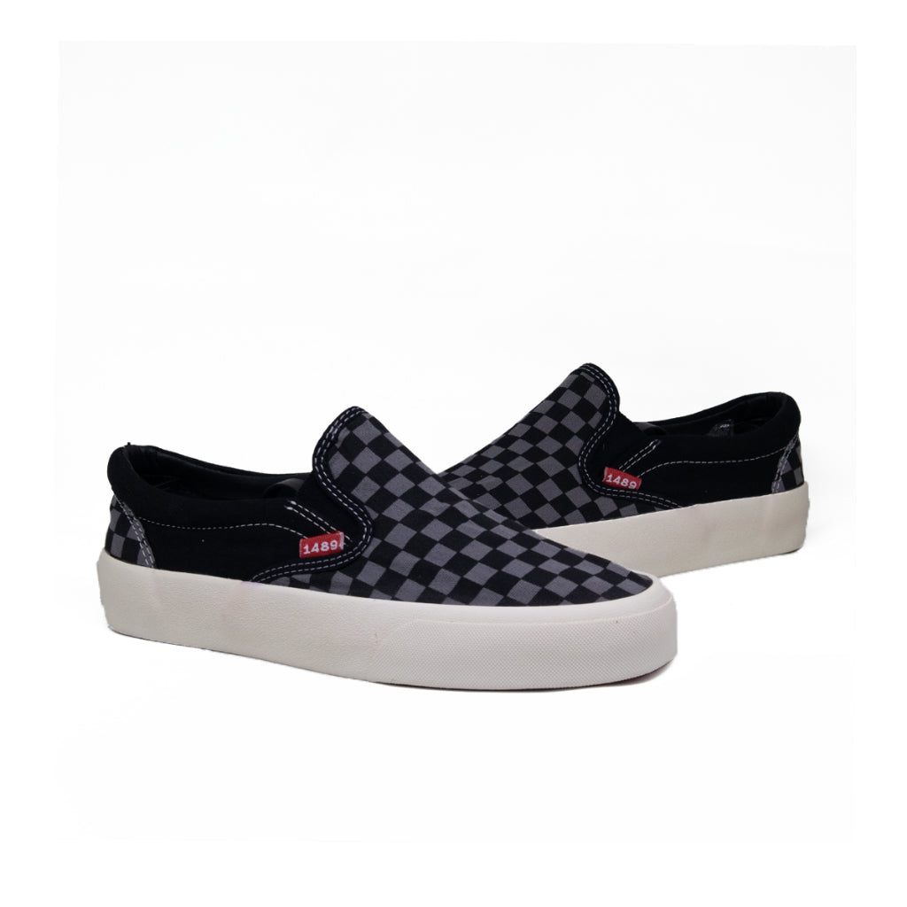 Slip On Checkerboard Grey